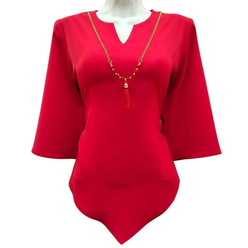 Blusa Paloma Rojo – Las Novedades
